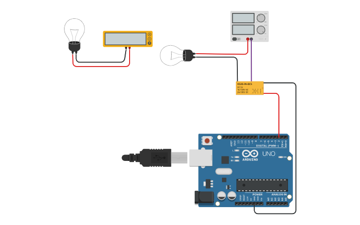 Circuit design Arduino+リレー回路（経過時間で制御） - Tinkercad