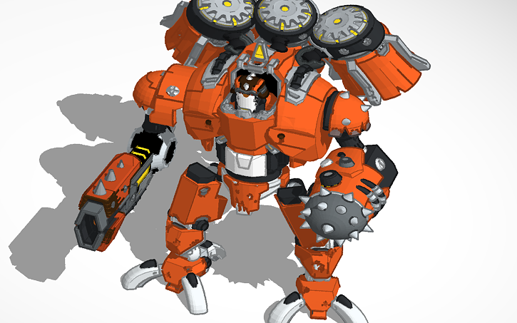 3D design robot x35 - Tinkercad