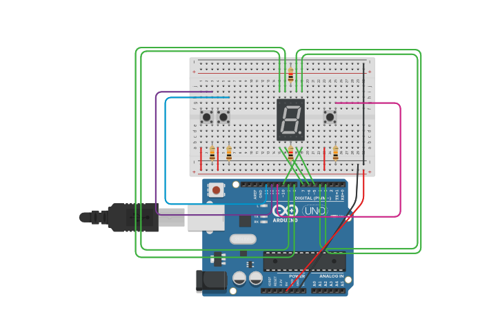 Circuit design ToF - terning | Tinkercad