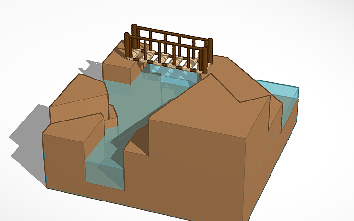 3D design The Drawbridge valley - Tinkercad