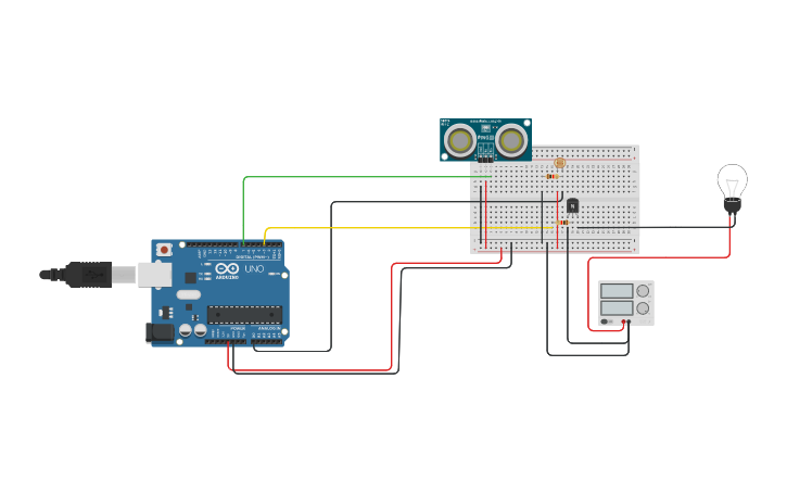 Circuit design distance and photoresidtor with Arduino to control ...