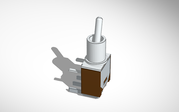 3D design On/Off switch - Tinkercad