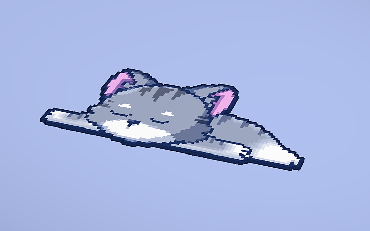 3D design Sleepy Cat - Tinkercad