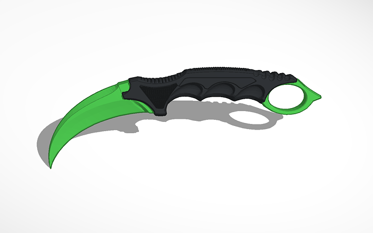 3D design Karambit | Gamma Doppler - Tinkercad