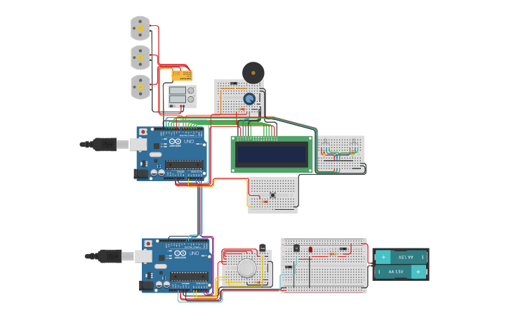Circuit design Arduino Fire, Smoke and Gas Alarm | Tinkercad