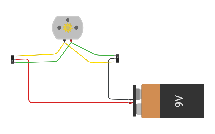 Circuit design dc motor direction - Tinkercad