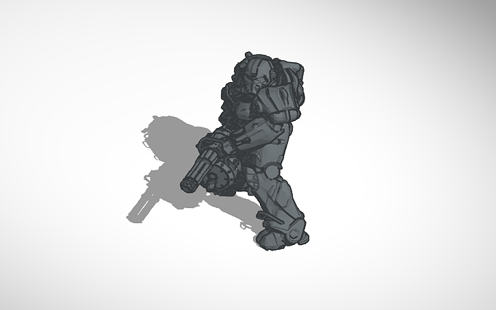 3d Design T 60 Power Armor Tinkercad