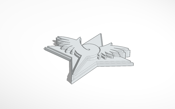 3d Design Nova Wings Badge - Tinkercad