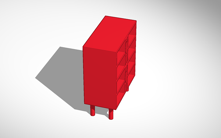 3D design Storage Unit - Tinkercad