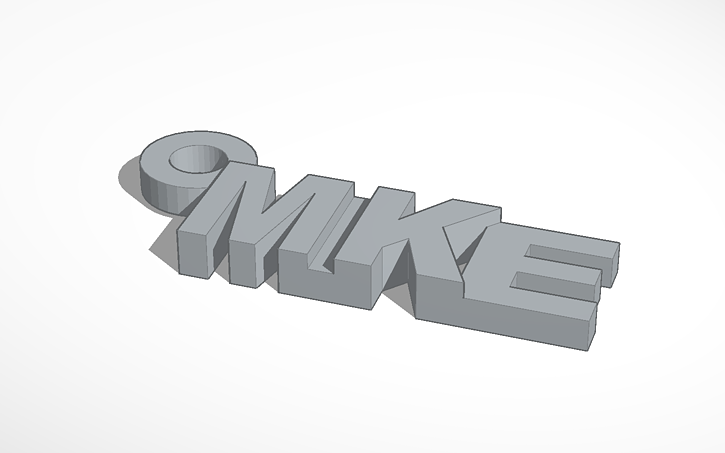 3D design mike keychain | Tinkercad