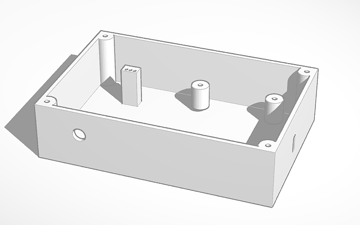 3D design arduino with relay box - Tinkercad