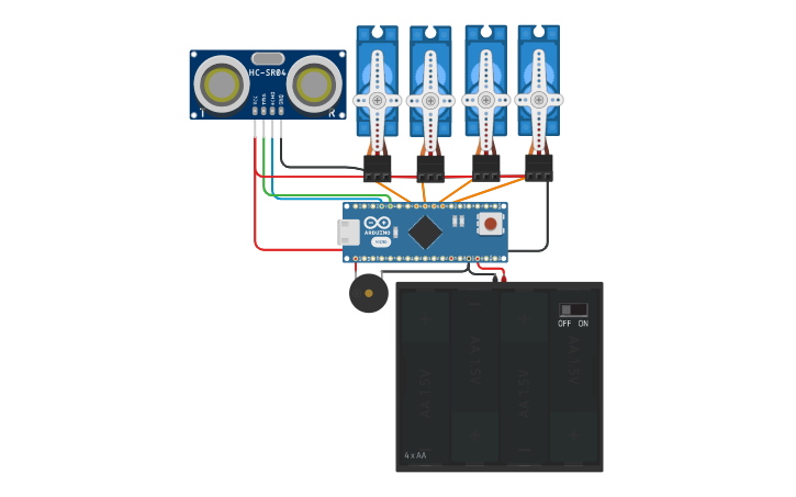 Otto DIY Robot Arduino Uno Mashup Wiring Diagram Tinkercad | atelier ...