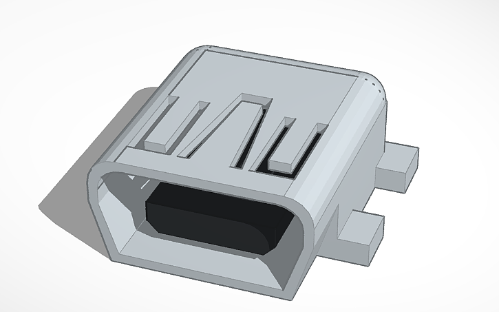 3D design usb mini - Tinkercad