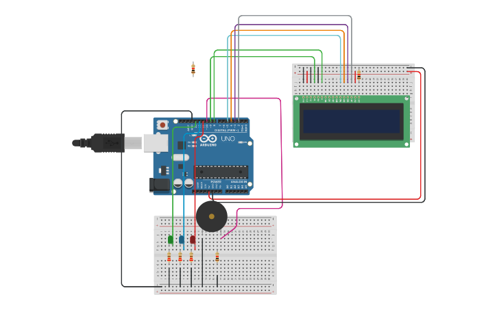 Circuit design Digital clock - Tinkercad