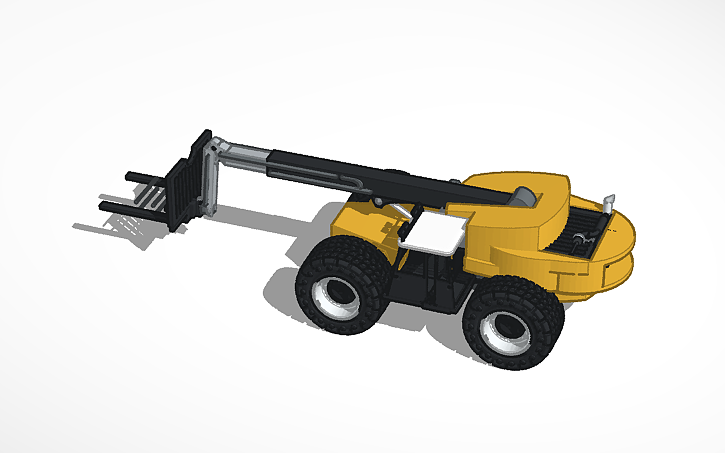 3D design WiP JCB TeleHandler - Tinkercad