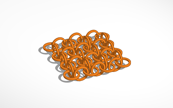 3D design Chainmail - Tinkercad
