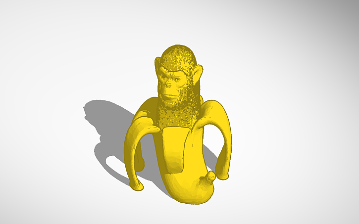 3D design Chimpanzini Bananini (italian brainrot) - Tinkercad