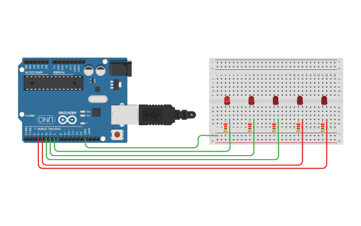 Circuit design Kara şimşek | Tinkercad