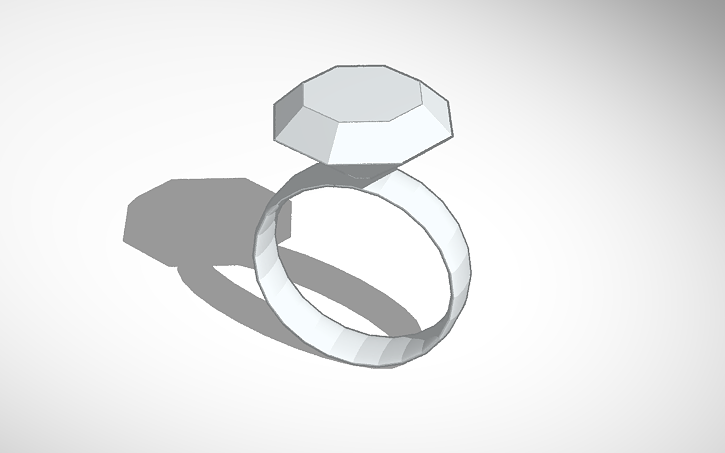 3D design dimond ring | Tinkercad