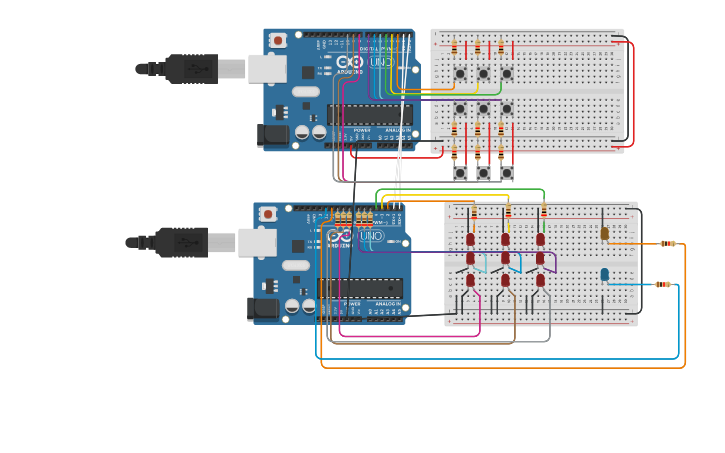 Circuit design Trabalho Arduino Jogo da Velha - Tinkercad