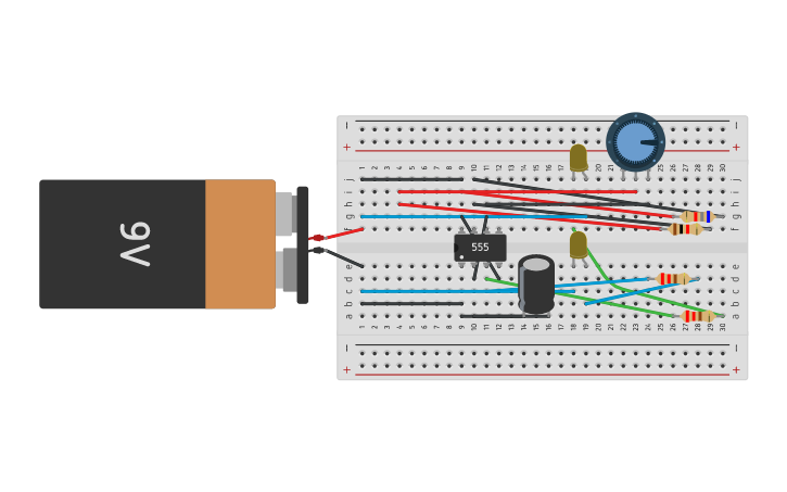 Circuit design Mechatronics - Variable Speed Lights - Tinkercad