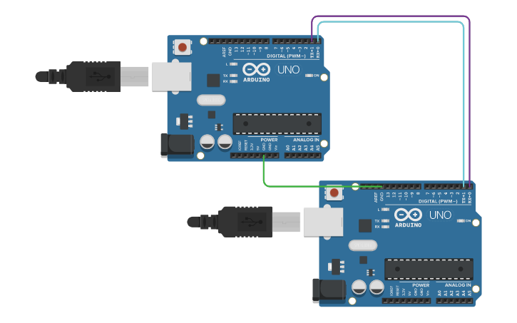 Circuit design ComunicaciónSerial-TxRx | Tinkercad
