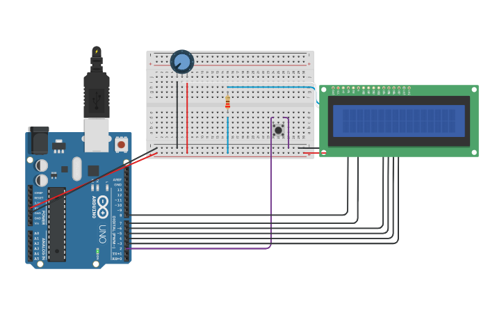 Circuit design Flappy Bird - Tinkercad