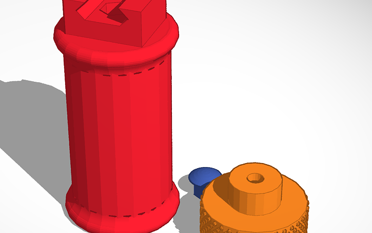 3D design gun grip - Tinkercad