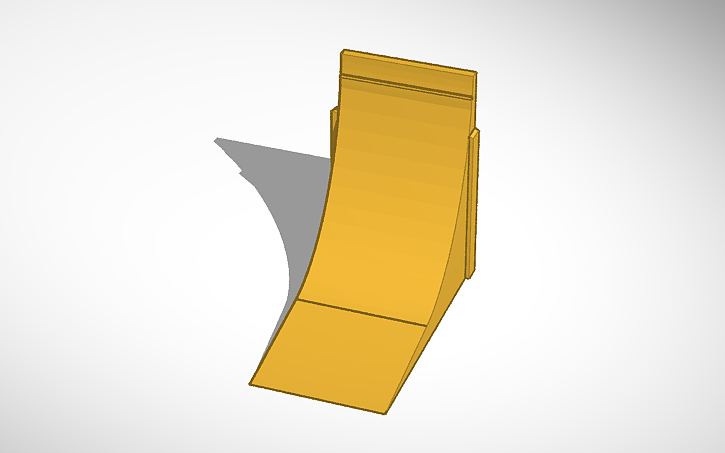 3D design tech deck ramp | Tinkercad