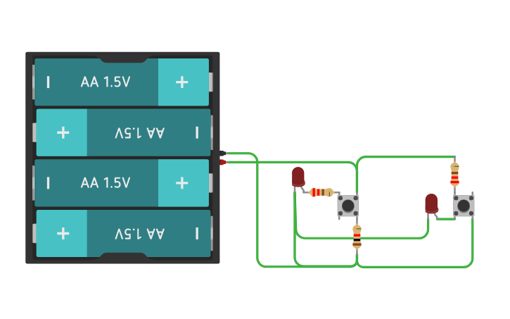 Circuit design Push Buttom - Tinkercad