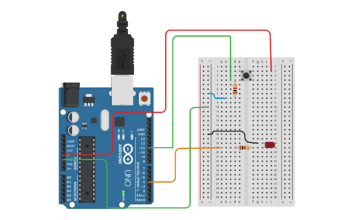 Circuit design APAGADOR Y MONITOR | Tinkercad