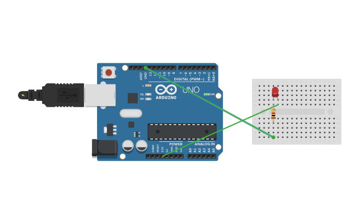 Circuit design Simple Arduino Circuit | Tinkercad