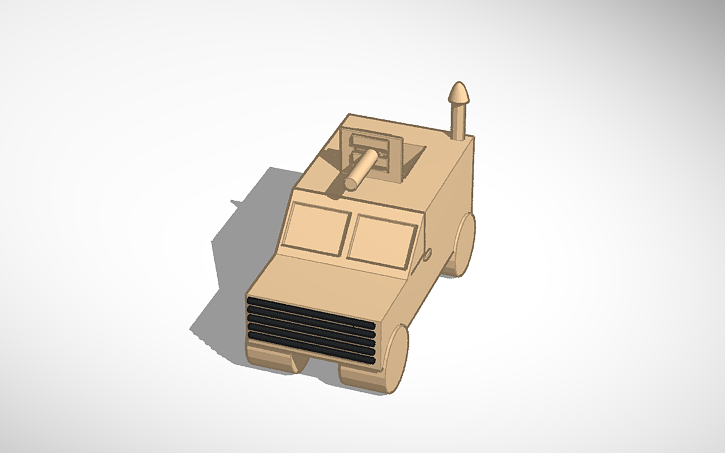 3D design parsas mrap - Tinkercad