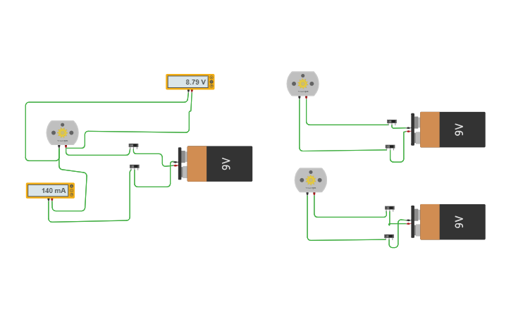 Circuit design motor forward reverse - Tinkercad