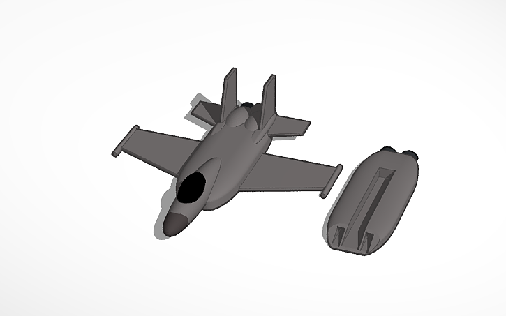 3D design Copy of Printable jet - Tinkercad