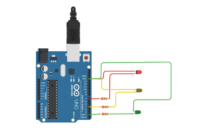 traffic light system tinkercad