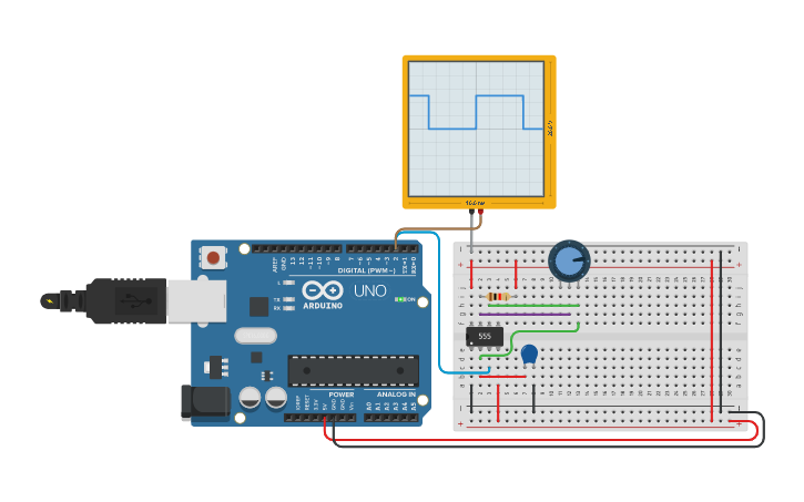 Circuit Design Analog To Digital Converter Adc With 555 And Arduino Tinkercad 2449