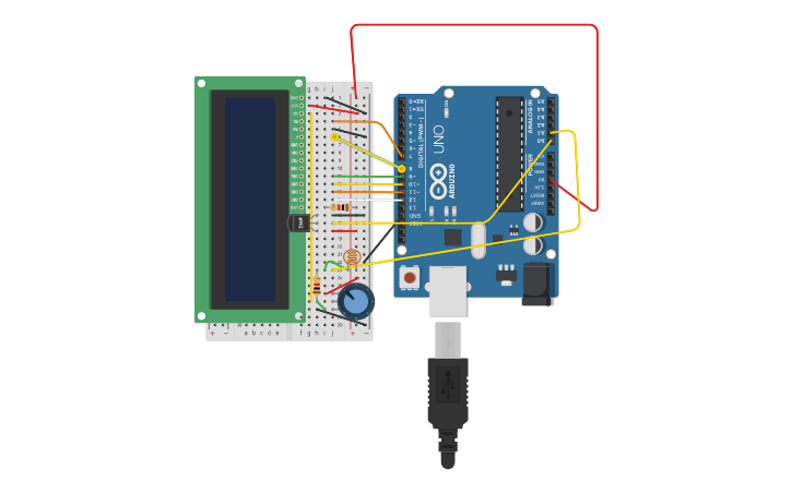 Circuit design LCD Part 2 | Tinkercad