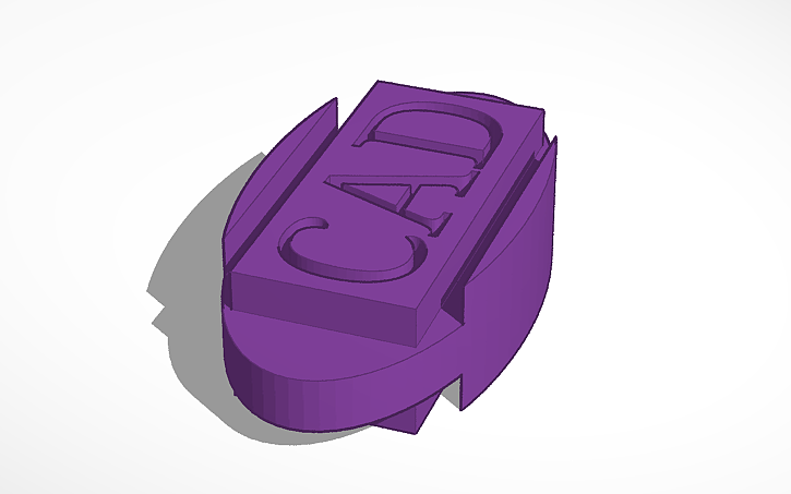 3D design CAD Keychain | Tinkercad
