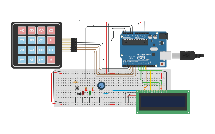 Circuit design garaje - Tinkercad