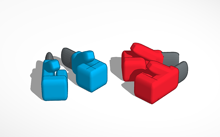 3D design BOXING GLOVES - Tinkercad