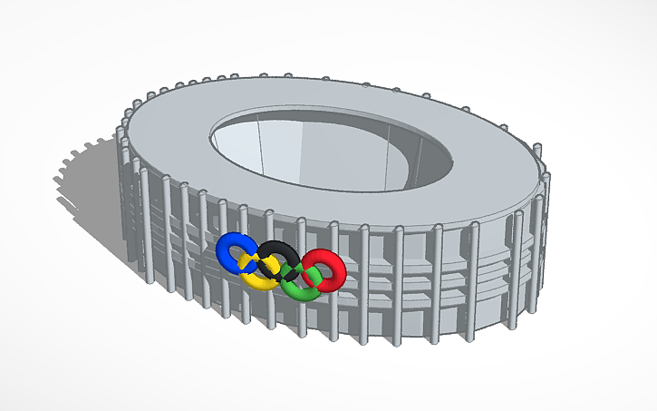 3D design 2020 Olympic stadium - Tinkercad
