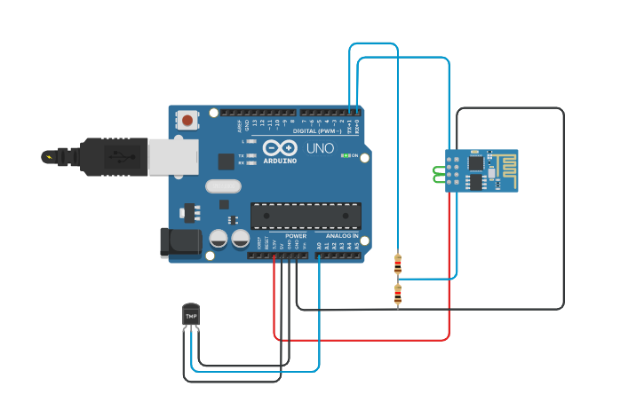 Circuit design code-dr - Tinkercad