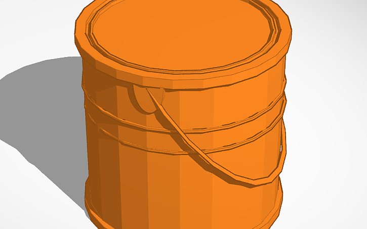 3D design Bucket - Tinkercad