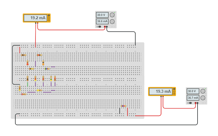 Circuit design Exercicio 4 | Tinkercad