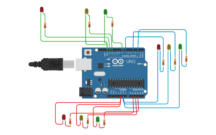 Circuit design ARDUINO - Tinkercad
