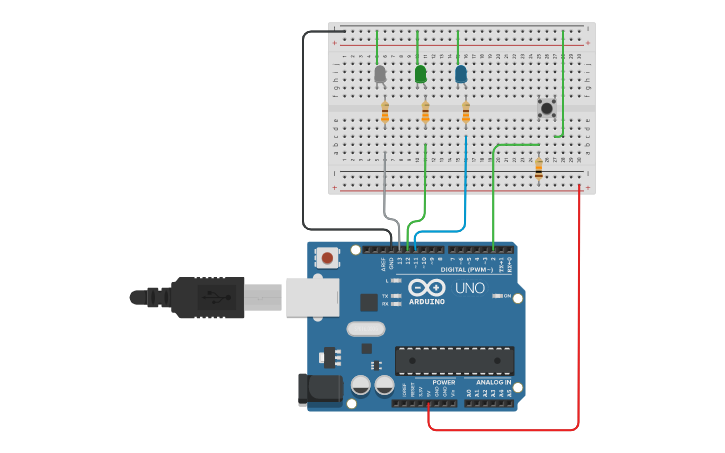 Circuit design arduino2.3 | Tinkercad