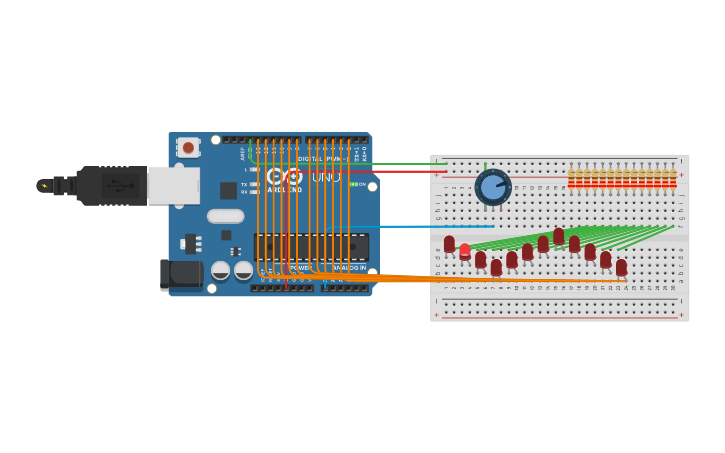 Circuit design led pattern | Tinkercad