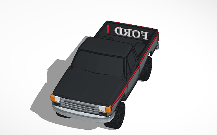 3D design my dads 1988 ford bricknose f250 - Tinkercad