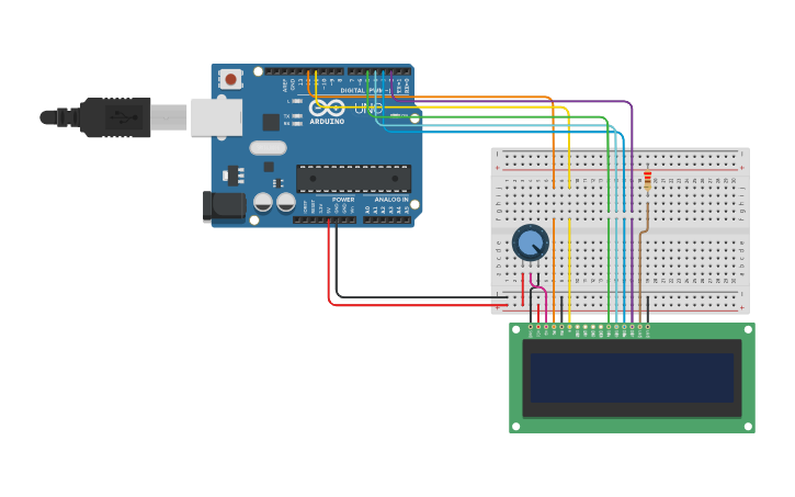 Circuit design Countdown - Tinkercad